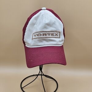 Vortex Optics Hat Maroon White Snapback Hunting Fishing Outdoor